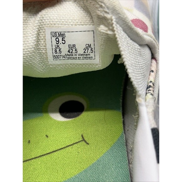 Vans Skate Slip-On LTD Skateboard Shoe Frog White Size 9.5 Men Rare Hard To Find - Picture 8 of 13